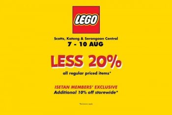 Isetan-Less-20-Promotion-350x233 7-10 Aug 2020: Lego Less 20% Promotion at Isetan