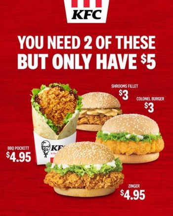 KFC-5-Deals-350x438 22 Aug 2020 Onward: KFC $5 Deals