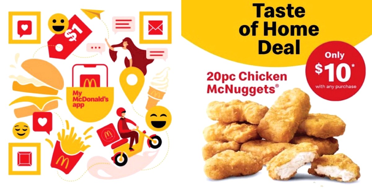 McDonald-10-dollar-20-Mcnuggers-Promotion-1-Day-Promotion-SIngapore 29 Aug 2020: McDonald's 1 Day Chicken McNuggets Promotion! $10 for 20pcs with any purchase!