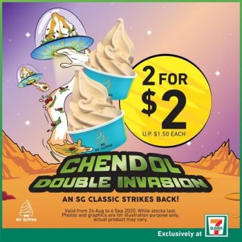 Mr.-Softee-Chendol-Double-Invasion-Promotion-at-7-Eleven--350x350 25 Aug 2020 Onward: Mr. Softee Chendol Double Invasion Promotion at 7 Eleven