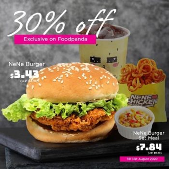 NeNe-Chicken-30-Off-Promotion-350x350 5 Aug 2020 Onward: NeNe Chicken 30% Off Promotion on Foodpanda