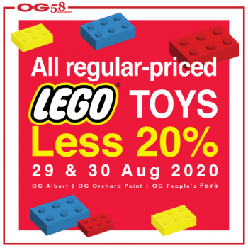 OG-20-Off-Sale-350x350 29-30 Aug 2020: LEGO Toys Sale at OG