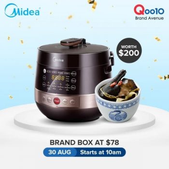 Qoo10-Electrical-Home-Appliances-Promotion-350x350 30 Aug 2020: Midea Electrical Home Appliances Promotion at Qoo10