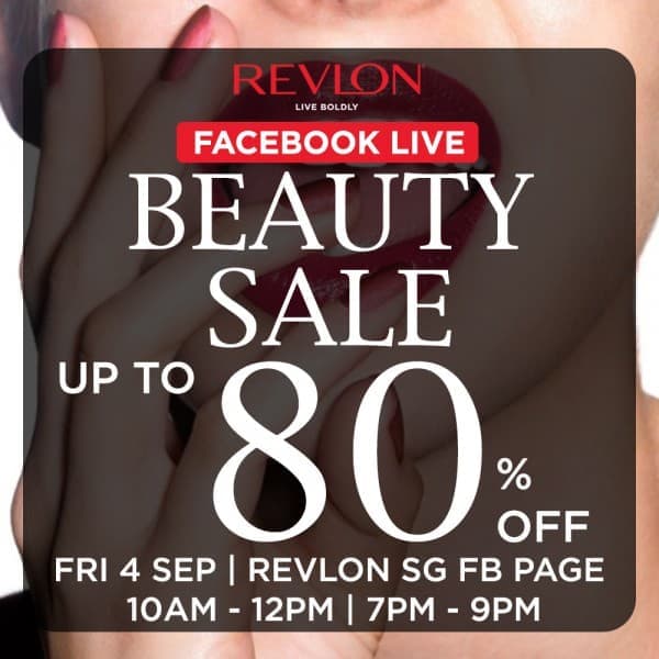 Revlon-Beauty-Sale 4 Sep 2020: Revlon Beauty Sale! Up to 80% OFF!