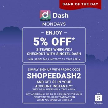 Shopee-Bank-of-the-Day-Promotion-350x350 24 Aug 2020 Onward: Shopee Bank of the Day Promotion with Singtel Dash