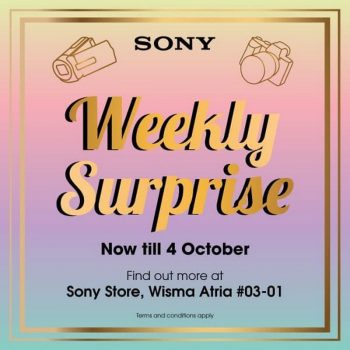 Sony-Weekly-Surprise-Promo-at-Isetan-350x350 Now till 4 Oct 2020: Sony Weekly Surprise Promo at Isetan