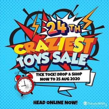 Takashimaya-Craziest-Toy-Sale-350x350 24-25 Aug 2020: Takashimaya Craziest Toy Sale