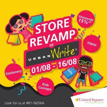 UrbanWrite-Storewide-Sale-at-United-Square-Shopping-Mall-350x350 1-16 Aug 2020: UrbanWrite Storewide Sale at United Square Shopping Mall