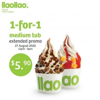 llaollao-1-for-1-Promotion-350x350 27 Aug 2020: llaollao 1-for-1 Promotion