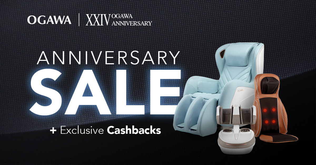 24thAnni2_Promo_thumbnail-1 Now till 24 Sep 2020: OGAWA Anniversary Sale Promotions PLUS Exclusive Cashback* Now On! Limited Time Exclusive!