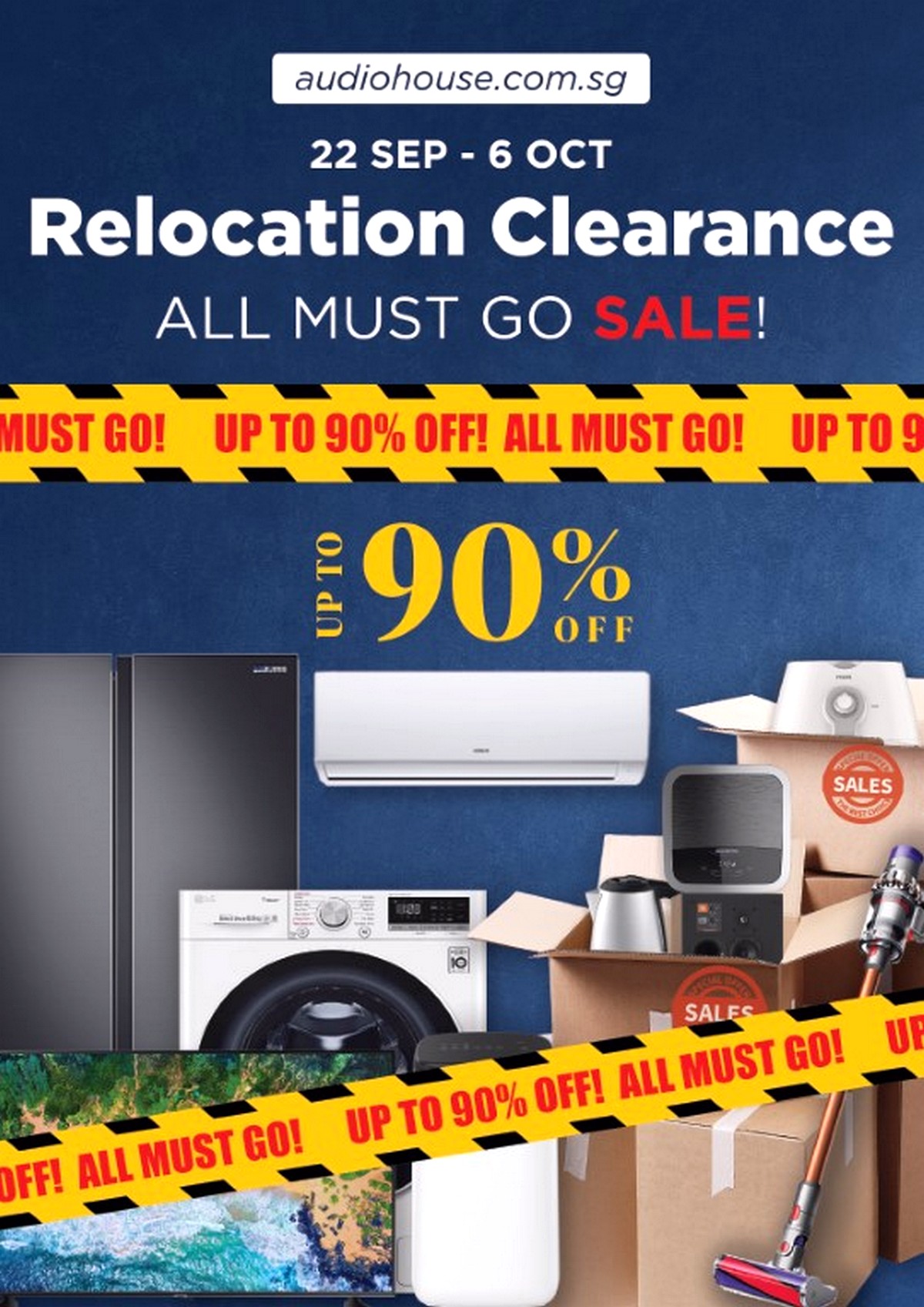 Audio_House__Clearance_Sale 22 Sep-6 Oct 2020: Audio House Final Relocation Clearance Moving Out Sale! Up to 90% OFF!