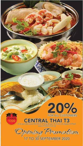 Central-Thai-20-discount-Promotion-350x618 17-30 Sep 2020: Central Thai Opening Promotion at Changi Airport