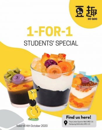 Do-Qoo-1-for-1-Student-Special-350x447 Now till 4 Oct 2020: Do Qoo 1 for 1 Student Special