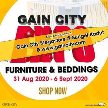 Gain-City-Furniture-Beddings-Expo-Sale-350x350 31 Aug-6 Sep 2020: Furniture & Beddings Expo SaleGain City