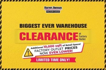 Harvey-Norman-Factory-Outlets-Biggest-Ever-Warehouse-Clearance-Sale-350x232 28 Sep 2020 Onward: Harvey Norman Factory Outlet's Biggest Ever Warehouse Clearance Sale