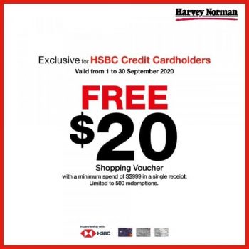 Harvey-Norman-HSBS-Credit-Cardmembers-Promotion-350x350 1-30 Sep 2020: Harvey Norman HSBS Credit Cardmembers Promotion