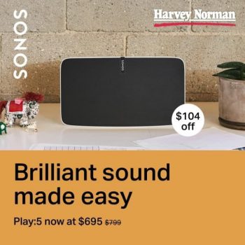 Harvey-Norman-Sonos-Play-5-Promotion-350x350 12 Sep 2020 Onward: Harvey Norman  Sonos Play:5 Promotion