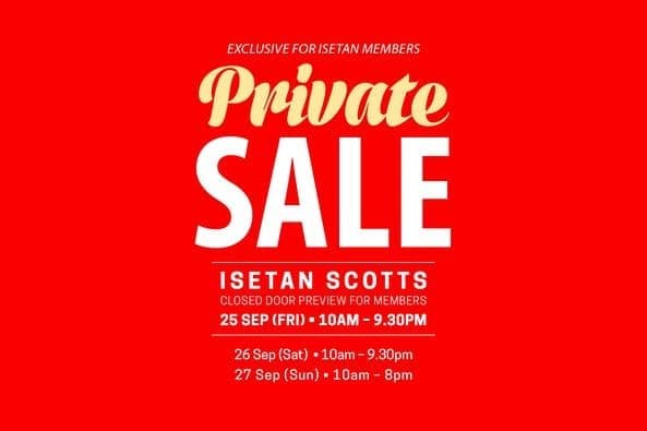 Isetan-Private-Sale-at-Scotts 25-27 Sep 2020: Isetan Private Sale at Scotts