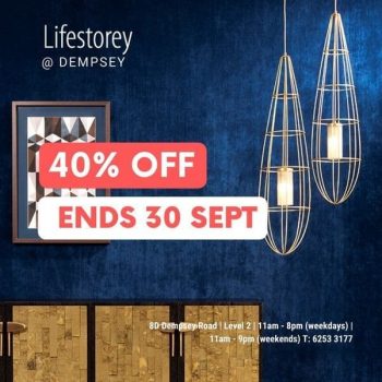 Lifestorey-40-off-Storewide-Promotion-350x350 25-30 Sep 2020: Lifestorey 40% off Storewide Promotion at Dempsey