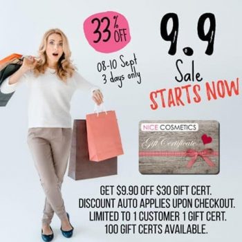 Nice-Cosmetics-9.9-Sale--350x350 8-10 Sep 2020: Nice Cosmetics 9.9 Sale