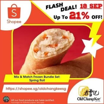 Old-Chang-Kee-Flash-Sale-350x350 18 Sep 2020: Old Chang Kee Flash Sale at Shopee