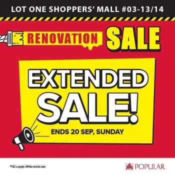 POPULAR-Renovation-Sale-1-350x350 12-20 Sep 2020: POPULAR Lot One Shoppers' Mall Renovation Sale