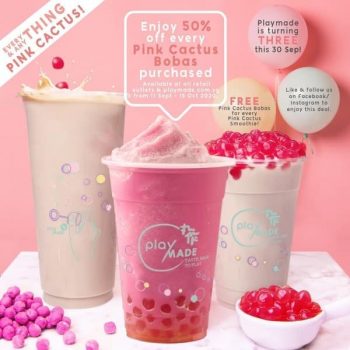 Playmade-ink-Cactus-Pearls-Promotion-350x350 11-15 Sep 2020: Playmade Pink Cactus Pearls Promotion
