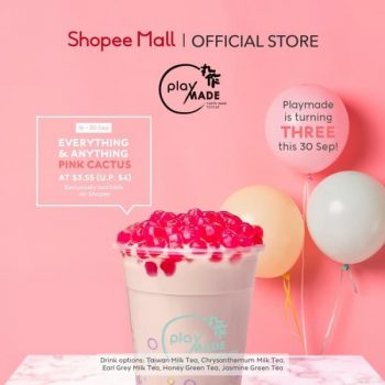 Shopee-Playmade-Drinks-With-Pink-Cactus-Pearls-Promotion-350x350 17-30 Sep 2020: Playmade Drinks With Pink Cactus Pearls Promotion on Shopee