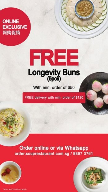 Soup-Restaurant-Free-Handmade-Longevity-Buns-Promotion-350x622 12-30 Sep 2020: Soup Restaurant Free Handmade Longevity Buns Promotion