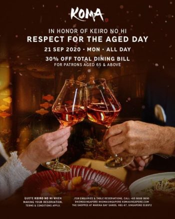Spago-National-Public-Holiday-Promotion-350x437 21 Sep 2020: KOMA Keiro no Hi Respect for the Aged Day at Marina Bay Sands