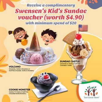 The-Cocoa-Trees-Swensens-Kids-Sundae-Voucher-Promo-350x350 Now till 31 Oct 2020: The Cocoa Trees Swensen's Kids Sundae Voucher Promo