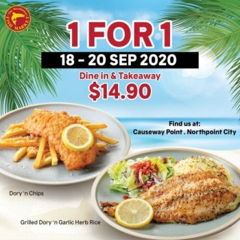 The-Manhattan-Fish-Market-1-For-1-Promotion-350x350 18-20 Sep 2020: The Manhattan Fish Market 1 For 1 Promotion at Causeway Point