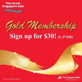 The-Singapore-Mint-Gold-Membership-Promotion-350x350 12 Sep 2020 Onward:The Singapore Mint Gold Membership Promotion