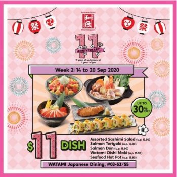 Watami-Japanese-Casual-Restaurant-11th-Anniversary-Promotion-at-City-Square-Mall--350x350 14-20 Sep 2020: Watami Japanese Casual Restaurant 11th Anniversary Promotion at City Square Mall