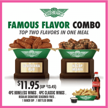 Wingstop-Famous-Flavor-Combo-Promotion-350x350 7 Sep-1 Nov 2020: Wingstop Famous Flavor Combo Promotion at City Square Mall