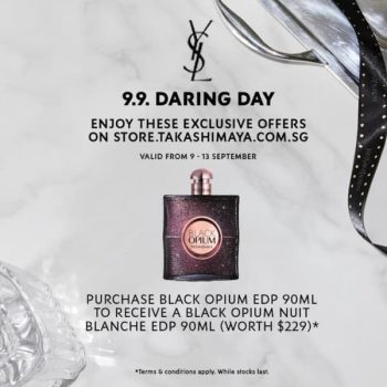YSL-Beauty-9.9-Daring-Day-Promotion-350x350 9-13 Sep 2020: YSL Beauty 9.9 Daring Day Promotion at Takashimaya