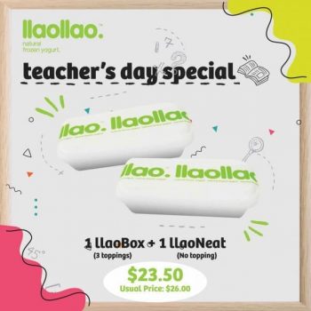 llaollao-Teachers-Day-Special-Promotion-350x350 3-13 Sep 2020: llaollao Teacher's Day Special Promotion