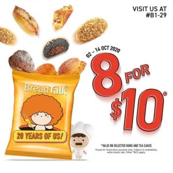 BreadTalk-20th-Anniversary-Promotion-at-Compass-One-350x350 12-14 Oct 2020: BreadTalk 20th Anniversary Promotion at Compass One