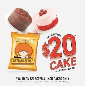 BreadTalk-4-inch-Chilled-Cake-at-20-Promotion-350x352 2-31 Oct 2020: BreadTalk 4-inch Chilled Cake at $20 Promotion