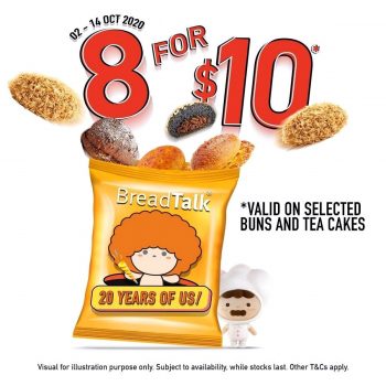 BreadTalk-8-for-10-Promo-350x350 Now till 14 Oct 2020: BreadTalk  8 for $10 Promo