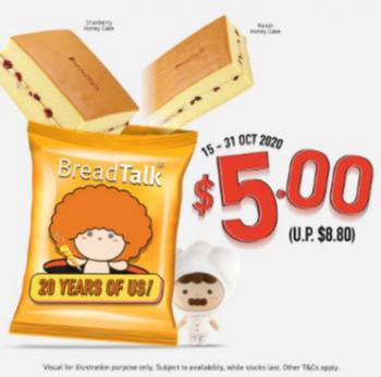 BreadTalk-Honey-Cake-@-5-Promotion-350x347 15-31 Oct 2020: BreadTalk Honey Cake @ $5 Promotion