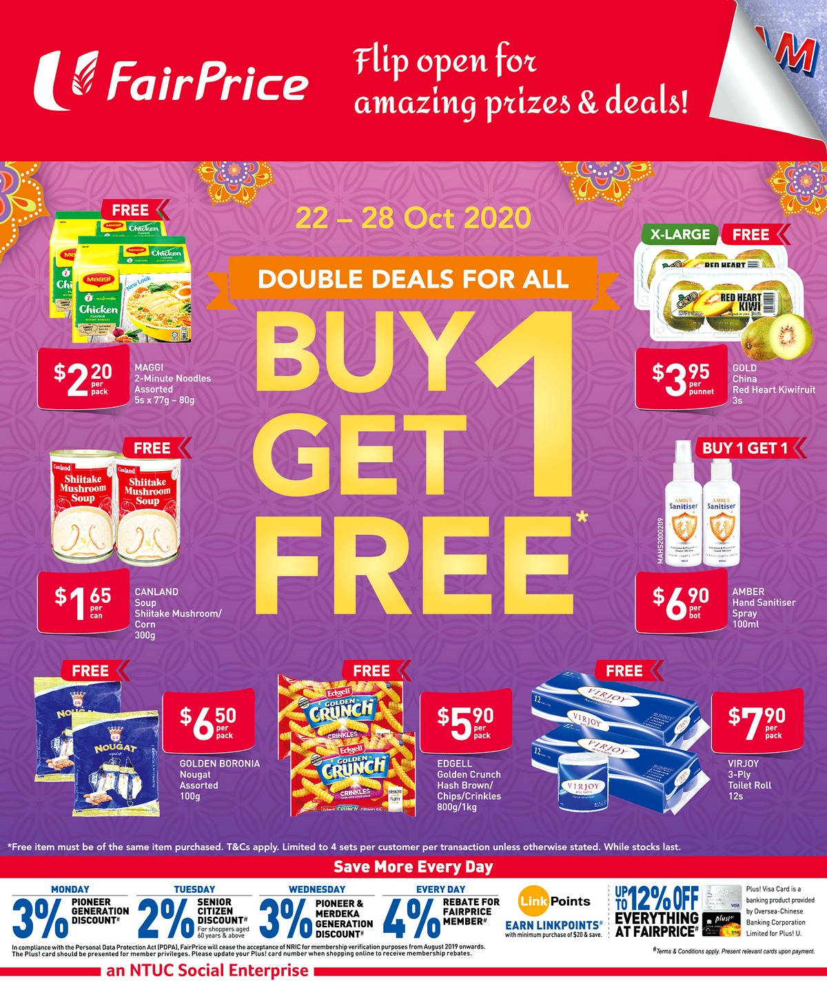 CR11681_H188456_P336300_TNP_4pp_Front_22-Oct_HiRes_300DPI 22 Oct-18 Nov 2020: FairPrice Buy 1 Get 1 FREE to Light Up Your Deepavali Celebrations!