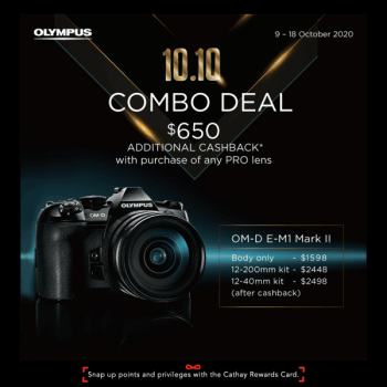 Cathay-Photo-10.10-Combo-Deal-From-Olympus-350x350 9-18 Oct 2020: Cathay Photo 10.10 Combo Deal From Olympus