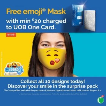 Cold-Storage-Free-Emoji-Mask-Promotion-with-UOB-350x350 26 Oct-12 Nov 2020: Cold Storage Free Emoji Mask Promotion with UOB
