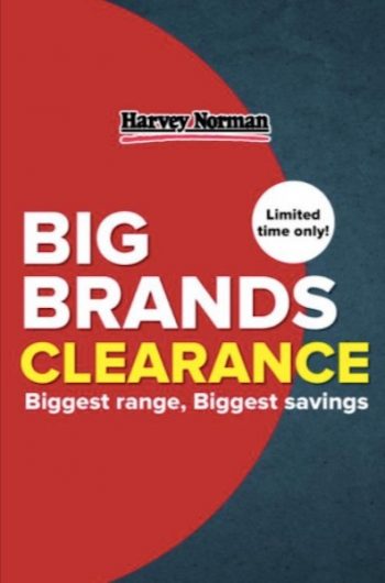 Harvey-Norman-Big-Brands-Clearance-Sale-1-350x530 26-28 Oct 2020: Harvey Norman Big Brands Clearance Sale