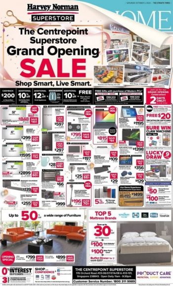 Harvey-Norman-The-Centrepoint-Superstore-Grand-Opening-Sale-350x578 5-9 Oct 2020: Harvey Norman The Centrepoint Superstore Grand Opening Sale