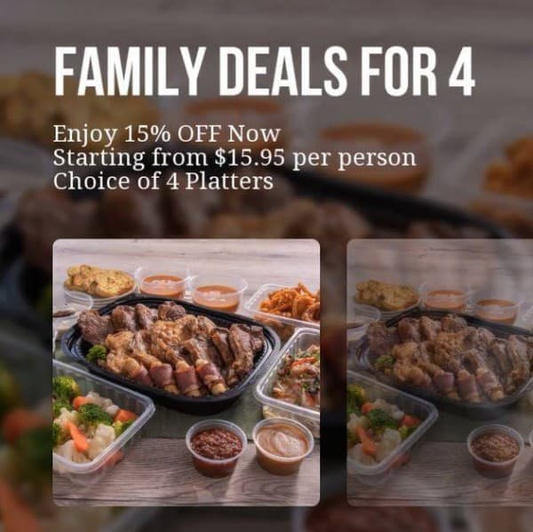 5 Oct 2020 Onward: Jack's Place Family Meal Deals for Four Promotion