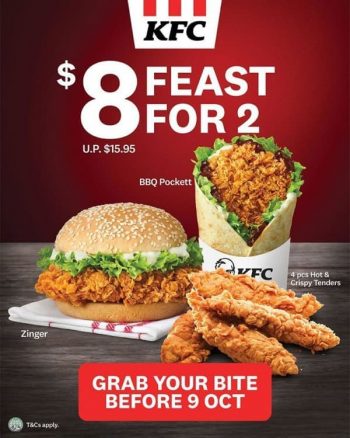 KFC-8-Feast-for-2-Promotion-350x438 6-9 Oct 2020: KFC $8 Feast for 2 Promotion
