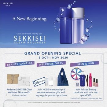 KOSÉ-re-opening-specials-with-SEKKISEI-CLEAR-WELLNESS-Promotion-at-BHG-350x350 5 Oct-1 Nov 2020: KOSÉ re-opening specials with SEKKISEI CLEAR WELLNESS Promotion at BHG