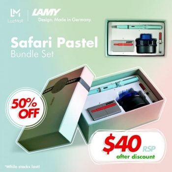 LAMY-Safari-Pastel-Bundle-Set-Promotion-at-Lazada-350x350 5 Oct 2020 Onward: LAMY Safari Pastel Bundle Set Promotion at Lazada